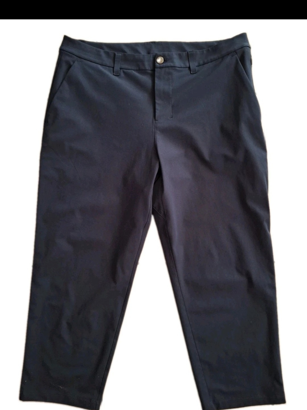 Lululemon Men's ABC Classic Fit Trouser Pant 34 Navy Warpstreme Chino LM5AR2S